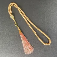 Tasbih musulman 99 perles de prière en cristal avec pompons