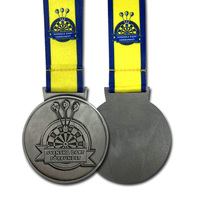 Médaille Ronde 3D Personnalisée en Fer Thème Sportif, Technique de Coulée, Placage et Impression Personnalisés, Souvenir de Remise de Diplôme et de Tir à l'Arc, Vente en Gros