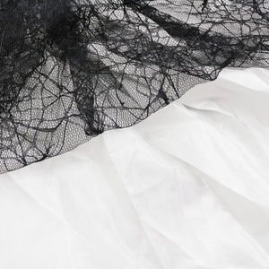 Ensemble de déguisement gothique pour filles MS : Robe tutu, jupe en résille toile d'araignée, voile et coiffe pour fête et cosplay - Product Image 4