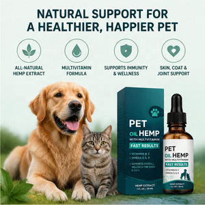 Gotas de Aceite de Semillas de Cáñamo para Perros y Gatos Dio OEM/ODM, Suplemento Herbal Multivitamínico para Mascotas de Todas las Edades, Cuidado de la Piel e Intestino - Product Image 2