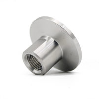 Konektor Cepat Pasang Pipa KF Clamp Quick-Fit Chuck dengan Ulir Dalam BSPT Sisi Berlawanan dan Gigi Dalam, Bahan Stainless Steel 304