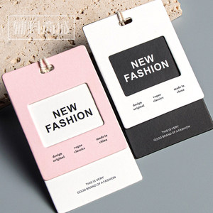 Étiquettes de vêtements personnalisées en couleur instantanée, papier couché, usage intérieur, pour vêtements de mode - Product Image 2