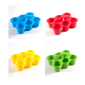 29636 6-Cup Stapelbare Schule Lagerung <span class=keywords><strong>Organizer</strong></span> Tablett Langlebige PP Craft Caddy für Kinder Buntes modernes Design für Kunst Klassen zimmer - Product Image 2