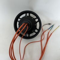 Moteur de moyeu arrière pour moto électrique 14 pouces, plus puissant, 5000W 60V 72V 3000W 2000W 48V, avec double capteur Hall