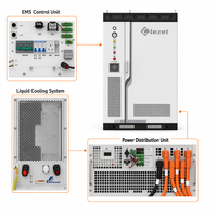 Armoire de stockage d'énergie commerciale haute efficacité 261 kWh 135 kW, onduleur 99 %, refroidissement liquide IP55 pour micro-réseau C&I