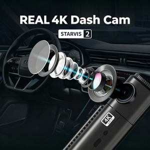 Dash Cam Doppia 4K Ultra HD DVR con GPS Anteriore e Posteriore per Auto, WiFi 5.8G, Visione Notturna Intelligente, Bassa Tensione, Protezione Parcheggio 24 Ore - Product Image 3
