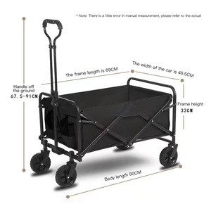 Portable Utility Collapsible <strong>Beach</strong> Trolley Folding <strong>Wagon</strong> Cart Outdoor Camping Trolley Cart Foldable Garden <strong>Wagon</strong> - Product Image 6