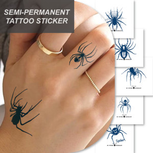 10 Hojas De Tatuajes Temporales De Arañas Y Telarañas Para Halloween, Pegatinas Realistas Impermeables De Fácil Aplicación Para Fiestas De Disfraces, Carnaval Y Mascaradas