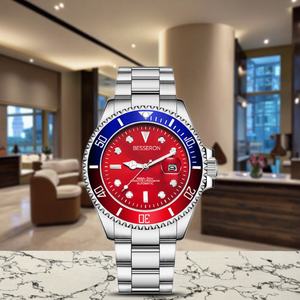 Reloj Deportivo de Acero Inoxidable de Primera Calidad para Hombre, Relojes de Cuarzo Clásicos de Negocios, Resistentes al Agua, Caja de Aleación de 16 mm, Cristal - Product Image 3