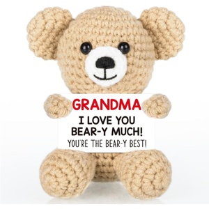 Ositos <span class=keywords><strong>de</strong></span> Peluche Alegres Hechos a Mano con Ganchillo - Regalos Perfectos <span class=keywords><strong>para</strong></span> Hijos, Niñas, Maestros, Amigos y Jefes - Product Image 4