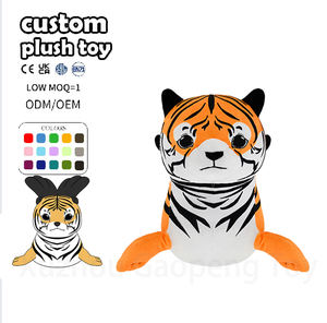 Peluche Personalizado de Tigre Siberiano Auténtico, Mascota Personalizada para Eventos Deportivos, Animales de Peluche de Alta Calidad - Product Image 1
