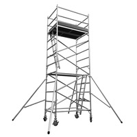 Échafaudage à cadre d'échelle réglable |   Échafaudage en maçonnerie portable pour la peinture des façades et l'entretien des bâtiments