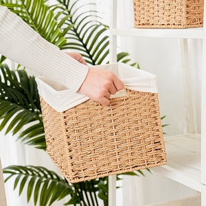 Kích Thước Lớn Sử Dụng Nhà Máy Tính Để Bàn Tổ Chức Hộp Tre Cuốn Sách Văn Phòng Phẩm Lưu Trữ Giỏ Mây Dệt Cho Phòng Ngủ Tủ Quần Áo - Product Image 1