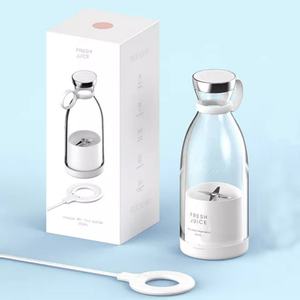 Licuadora Eléctrica Portátil para Frutas, Botella para Smoothies, 350 ml, Carga Inalámbrica, Exprimidor de Jugos Frescos, Mini Licuadora Portátil - Product Image 6