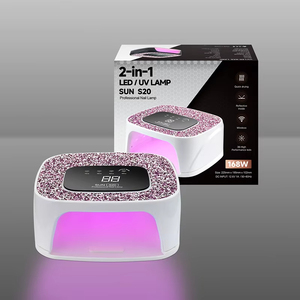Lampe à ongles UV LED SUN S20 128W à brancher, 36 perles, surface diamantée, professionnelle, séchage rapide, double longueur d'onde, sans fil, rechargeable - Product Image 6