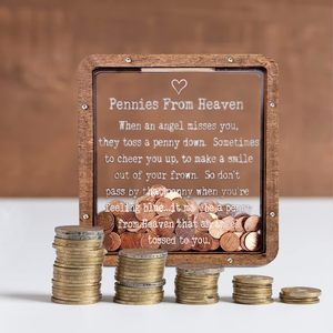 PAFU penny dalla banca <span class=keywords><strong>del</strong></span> <span class=keywords><strong>paradiso</strong></span> in legno scatole di monete salvadanaio - Product Image 1
