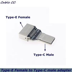 Adaptador USB 3.1 Tipo-C Macho a Tipo-<span class=keywords><strong>E</strong></span> Hembra de 20 Gbps para Caja Frontal de Ordenador, Velocidad Estable, Diseño Exquisito y Compacto - Product Image 1