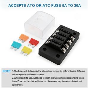 Bloc de fusibles à lame 4, 8 ou 10 voies, porte-fusibles pour fusibles ATC/ATS/287/257 pour automobile, camion, bateau, marine, camping-car - Product Image 4