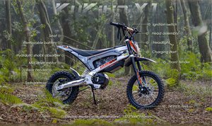 EU Fast Shipping 48v 2000w Brushless Motor <b>Three</b>-speed Settings 48V 20.8Ah Performance Dirt Bike Pit Bike X1 Kukirin X1 - Product Image 5