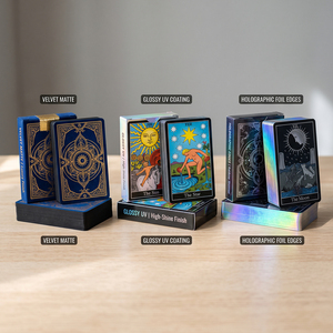 ผลิตไพ่ทาโรต์ Deluxe Starry <span class=keywords><strong>Wisdom</strong></span> แบบกำหนดเอง พร้อมขอบฟอยล์สีทองเมทัลลิก จำหน่ายไพ่พยากรณ์ราคาส่ง - Product Image 5