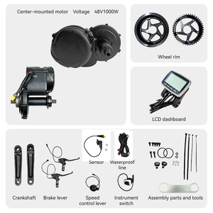 500W/750W 36V/48V motore del mozzo di potenza per bici elettrica Kit di conversione Kit Ebike Mid-drive set di conversione del motore - Product Image 2