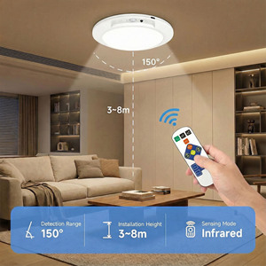 <span class=keywords><strong>Plafonnier</strong></span> intelligent ultra-fin rechargeable à détecteur de mouvement, magnétique, sans fil, à piles, pour salon, couloir, intérieur - Product Image 2