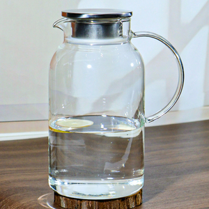 Nhà Máy Bán buôn sang trọng cao thủy tinh borosilicate bình ấm thủy tinh pha lê trà Chậu & ấm - Product Image 3