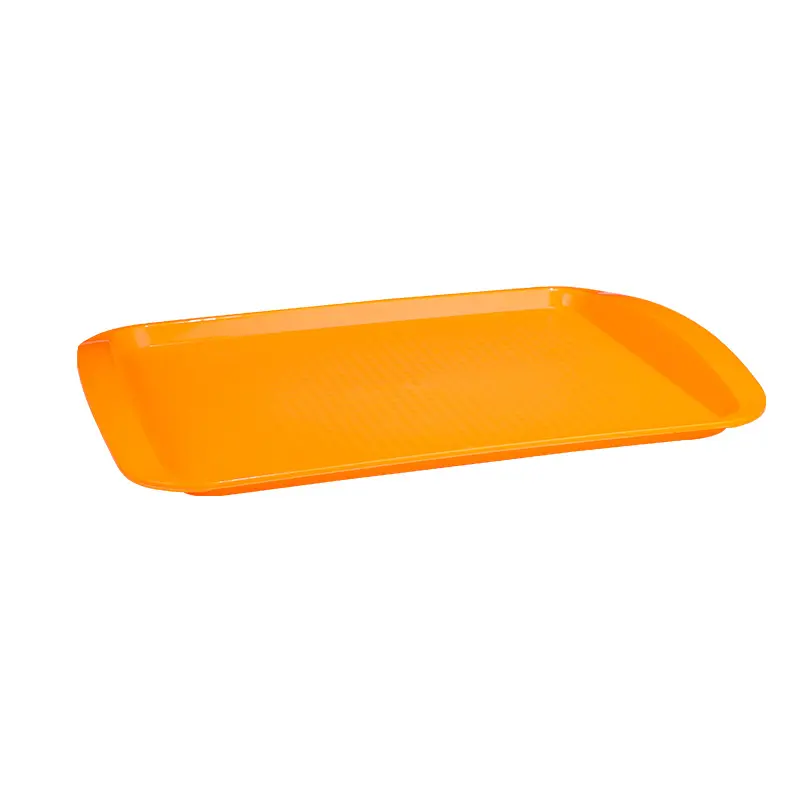 Rectangular colored plastic tray, restaurant food tray tea cup tray, toy and stationery storage tray