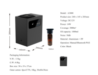 Diffuseur d'arôme électrique de contrôle d'application de machine d'air de parfum sans eau d'hôtel de la CAHT en métal commercial 3000CBM
