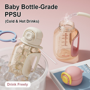 Botella de Agua de Plástico PPSU de 750 ml, Ecológica, Libre de BPA, con Tapa Abatible, Antiderrames, con Asa para Llevar, para Gimnasio, Oficina y Actividades al Aire Libre - Product Image 4