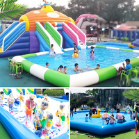 Machine à mousse gonflable d'extérieur Topsource pour fond de fosse en mousse, capacité 100-500 kg, pour jeux de fête pour enfants, toboggan de piscine, été
