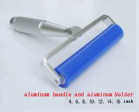 Tragbare wasch bare wieder verwendbare Flusen kleber Silikon klebrige Staub platine Bildschirm Aluminium Reinigung Silikon kautschuk klebrige Walze