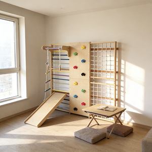Estructura de Madera para Trepar, Gimnasio Interior para Niños, Madera Natural para Niños, Parque Infantil Interior, Juguete de Juego Montessori - Product Image 1