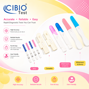 Kits de test de <span class=keywords><strong>prédiction</strong></span> de l'ovulation LH et de <span class=keywords><strong>grossesse</strong></span> HCG, conformes CLIA, certifiés CE, vente en gros OEM/ODM - Product Image 5