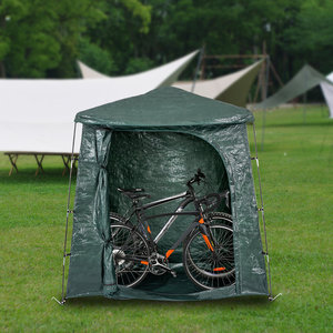 Tente de rangement pour bâche de <span class=keywords><strong>vélo</strong></span> PE bon marché, tente de rangement pour <span class=keywords><strong>vélo</strong></span> étanche et facile à installer avec poteau en fibre de verre pour le camping - Product Image 2