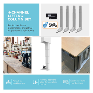 Height Adjustable 12V Four Legs Synchronized Lifting <strong>Column</strong> 24VDC with 4ch Control BOX - Product Image 2