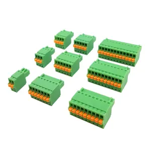 hot sales 15EDGKD 2.5mm pitch male and female spring plug in terminal block for PCB PLC