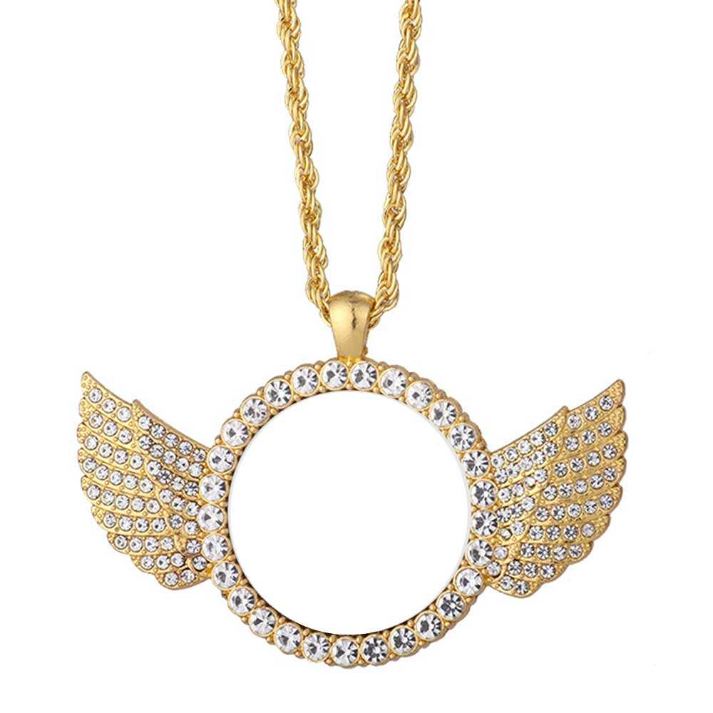 XL45  Gold angel wings