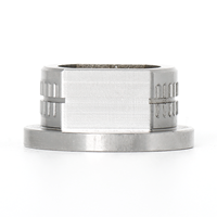 Bague cannelée à faible bruit usinée CNC sur mesure, manchon anti-vibration, composants de transmission pour l'automatisation, précision de perçage 0,005 mm