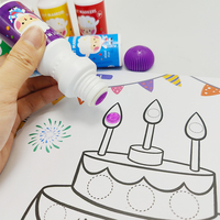 Peinture personnalisée en gros utile 40ml 6 pièces couleurs Art marqueurs à points ensemble d'activités marqueur à points lavable non toxique pour les enfants