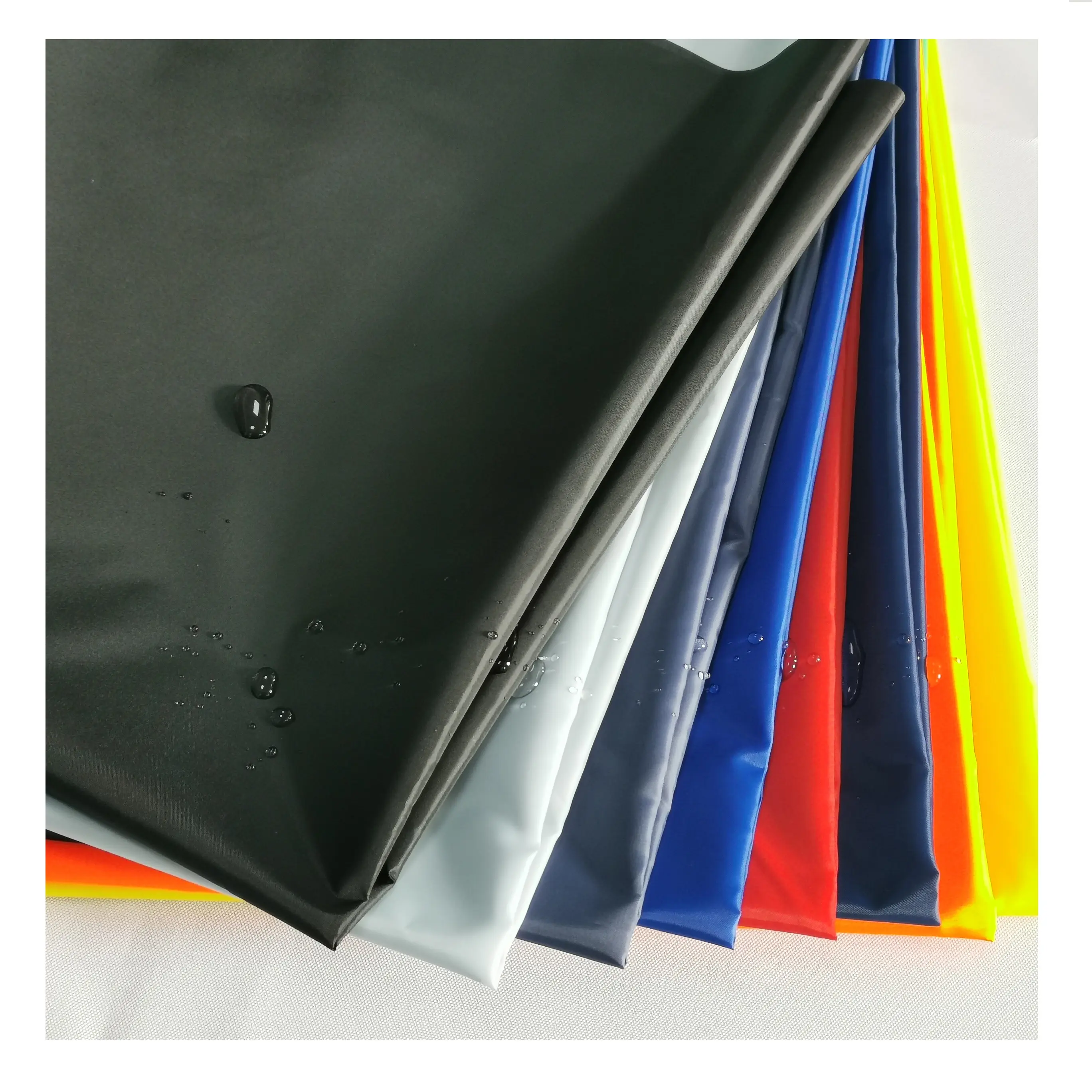 China supply 100% polyester taffeta, 210T PU coating waterproof raincoat cloth