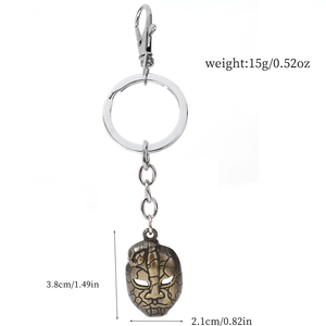 4 Nuevos Diseños de Alta Calidad, Collar y Llavero de Metal con Pentagrama de Piedra Retro de Anime <span class=keywords><strong>Jojo</strong></span>, Accesorios para Mochila - Product Image 2