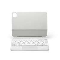 Nouvel Étui Clavier Smart Magic Sans Fil Rétroéclairé RVB pour iPad 10ème Génération 2022, Étui de Protection pour Tablette avec Clavier Arabe Bluetooth