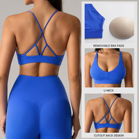 Bra Olahraga Wanita Premium High Impact dengan Bantalan Lepas Pasang, Bahan Nylon Spandex, Desain Punggung Terbuka Seksi, untuk Workout, Yoga, Gym, Fitness, Lari 2026