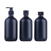 Assurance qualité 300ml brun ambre PET Lotion bouteille vide Boston Gel douche et conditionneur de cheveux bouteille pour utilisation de shampooing