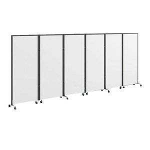 <span class=keywords><strong>Paravent</strong></span> pliable à 6 panneaux BGST, design moderne, écran d'intimité opaque, cloison <span class=keywords><strong>en</strong></span> tissu de 6 pieds x 200 pouces pour usage professionnel - Product Image 1