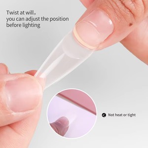 Gel UV Adhésif <span class=keywords><strong>Fort</strong></span> pour Ongles, Non Toxique, Écologique, pour Salons et DIY, French Manucure Longue Durée - Product Image 6