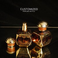 Moyen-Orient Attar Verre Personnaliser Bouteille De Parfum Attar Oud De Parfum Vaporisateur Bouteille En Verre 50ML