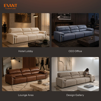 Canapé modulaire de luxe en tissu haut de gamme, ensemble de 4 pièces pour projet hôtelier 5 étoiles en Arabie Saoudite, hôtellerie haut de gamme