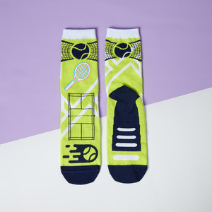 Jingwen OEM - Caja de Regalo Personalizada, <span class=keywords><strong>Calcetines</strong></span> Deportivos <span class=keywords><strong>Divertidos</strong></span> para Atletas de Tenis, Oeko Tex 100, <span class=keywords><strong>Calcetines</strong></span> Transpirables con Medalla de Oro para Ganadores - Product Image 2